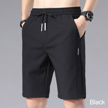 Load image into Gallery viewer, Summer Men's Ice Silk Shorts Breathable Thin Style Casual Straight Five-Point Sweatpants Loose Type Elastic Splicing Pants