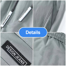 Load image into Gallery viewer, Summer Men's Ice Silk Shorts Breathable Thin Style Casual Straight Five-Point Sweatpants Loose Type Elastic Splicing Pants