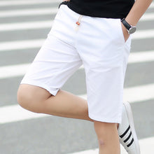 Load image into Gallery viewer, Cotton Men Lace-Up Shorts Classic Solid Color Sports Casual Medium Pants Multi-Color Fashion Trend Men's Wear