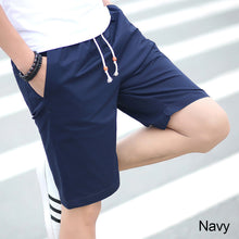 Load image into Gallery viewer, Cotton Men Lace-Up Shorts Classic Solid Color Sports Casual Medium Pants Multi-Color Fashion Trend Men's Wear