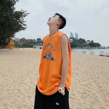 Load image into Gallery viewer, Summer Tide Men's Sleeveless Printed Vest Personality Loose Casual Vest Basketball Fitness Running Sports Sleeveless T-Shirt