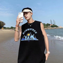 Load image into Gallery viewer, Summer Tide Men's Sleeveless Printed Vest Personality Loose Casual Vest Basketball Fitness Running Sports Sleeveless T-Shirt