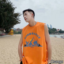 Load image into Gallery viewer, Summer Tide Men's Sleeveless Printed Vest Personality Loose Casual Vest Basketball Fitness Running Sports Sleeveless T-Shirt