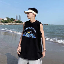 Load image into Gallery viewer, Summer Tide Men's Sleeveless Printed Vest Personality Loose Casual Vest Basketball Fitness Running Sports Sleeveless T-Shirt