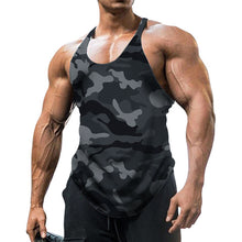 Load image into Gallery viewer, Men U-Neck Vest Outdoor Sports Fitness Sleeveless Top Camouflage Style Show Muscle Fashion Men's Wear