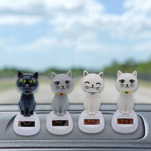 Load image into Gallery viewer, Cute Car Interior Solar Dancing Toy Cat Swinging Cat Dashboard Ornament Auto Decoration Solar Powered For Girls Child Gifts