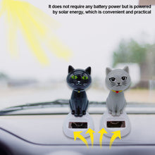 Load image into Gallery viewer, Cute Car Interior Solar Dancing Toy Cat Swinging Cat Dashboard Ornament Auto Decoration Solar Powered For Girls Child Gifts