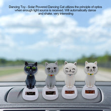 Load image into Gallery viewer, Cute Car Interior Solar Dancing Toy Cat Swinging Cat Dashboard Ornament Auto Decoration Solar Powered For Girls Child Gifts