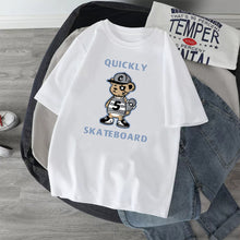 Load image into Gallery viewer, Summer Men's Loose Printed Casual T-shirt Comfortable Breathable Cotton Short Sleeve Top T-shirt