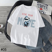 Load image into Gallery viewer, Summer Men's Loose Printed Casual T-shirt Comfortable Breathable Cotton Short Sleeve Top T-shirt