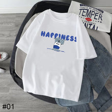 Load image into Gallery viewer, Summer Loose Printed Casual T-shirt Comfortable Breathable Cotton Short Sleeve Top T-shirt for Men
