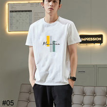 Load image into Gallery viewer, Men's Loose Casual Letter Printed T-shirt Skin-friendly Comfortable Cotton Summer Short Sleeve Top T-shirt