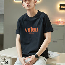 Load image into Gallery viewer, Men's Loose Casual Letter Printed T-shirt Skin-friendly Comfortable Cotton Summer Short Sleeve Top T-shirt