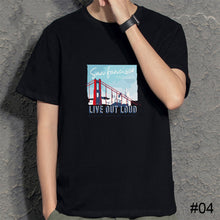 Load image into Gallery viewer, Summer Cotton Men's T-shirt Loose Casual Letter Printed Versatile T-shirt Soft Breathable Short Sleeve Top T-shirt