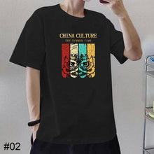 Load image into Gallery viewer, Summer Cotton T-shirt Loose Casual Printed Personalized T-shirt Soft Breathable Short Sleeve Top T-shirt for Men
