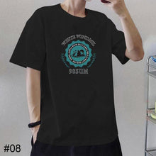 Load image into Gallery viewer, Summer Cotton T-shirt Loose Casual Printed Personalized T-shirt Soft Breathable Short Sleeve Top T-shirt for Men