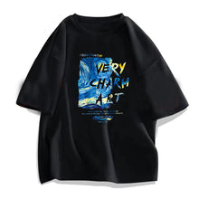 Load image into Gallery viewer, Men's Summer Cotton T-shirt Loose Casual Printed T-shirt Soft Breathable Short Sleeve Top T-shirt
