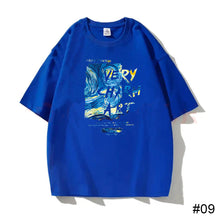 Load image into Gallery viewer, Men's Summer Cotton T-shirt Loose Casual Printed T-shirt Soft Breathable Short Sleeve Top T-shirt