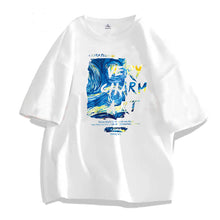 Load image into Gallery viewer, Men's Summer Cotton T-shirt Loose Casual Printed T-shirt Soft Breathable Short Sleeve Top T-shirt