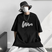 Load image into Gallery viewer, Men's Summer Polyester T-shirt Loose Casual Simple T-shirt Soft Breathable Short Sleeve Top T-shirt
