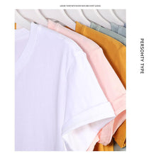 Load image into Gallery viewer, Summer Cotton T-shirt Loose Casual Round Neck T-shirt Soft Comfortable Breathable Short Sleeve Top T-shirt