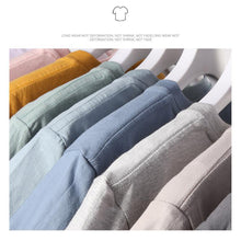 Load image into Gallery viewer, Summer Cotton T-shirt Loose Casual Round Neck T-shirt Soft Comfortable Breathable Short Sleeve Top T-shirt