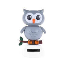 Load image into Gallery viewer, Car Interior Solar Decoration Car Solar Decoration Ornament Cartoon Creative Shaking His Head Cute Owl Grizzly Doll Gift Accessories