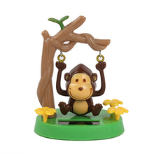Load image into Gallery viewer, Car Interior Solar Powered Monkey Dancing Animal Swinging Animated Pendant Ornament Toy Accessories Car Decor For Kids Gift
