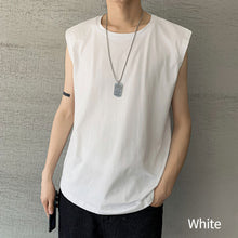 Load image into Gallery viewer, Solid Color Sleeveless T-shirt Vest Men's Casual Sports Camisole Versatile T-shirt Base Shirt