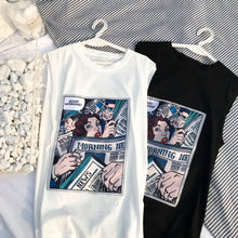 Load image into Gallery viewer, Men's T-shirt Couple Casual Loose Trendy Shoulder Sleeveless T-shirt Fashion Summer T-shirt