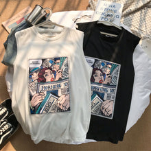 Load image into Gallery viewer, Men's T-shirt Couple Casual Loose Trendy Shoulder Sleeveless T-shirt Fashion Summer T-shirt
