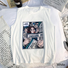 Load image into Gallery viewer, Men's T-shirt Couple Casual Loose Trendy Shoulder Sleeveless T-shirt Fashion Summer T-shirt