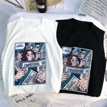 Load image into Gallery viewer, Men's T-shirt Couple Casual Loose Trendy Shoulder Sleeveless T-shirt Fashion Summer T-shirt