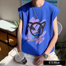 Load image into Gallery viewer, Sleeveless T-shirt Men's Fashion Men's Loose Versatile Sweatshirt Large Tank Top Men Vest