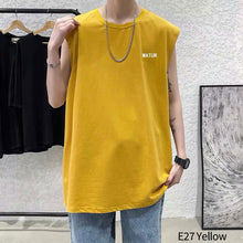 Load image into Gallery viewer, Sleeveless T-shirt Men's Fashion Men's Loose Versatile Sweatshirt Large Tank Top Men Vest