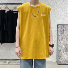 Load image into Gallery viewer, Sleeveless T-shirt Men's Fashion Men's Loose Versatile Sweatshirt Large Tank Top Men Vest