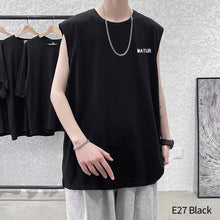 Load image into Gallery viewer, Sleeveless T-shirt Men's Fashion Men's Loose Versatile Sweatshirt Large Tank Top Men Vest