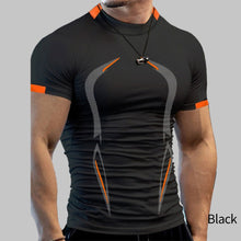 Load image into Gallery viewer, Summer Men's Fitness Sports T-shirt Breathable Short Sleeve Tight Quick Drying T-shirt Men's Sports Fashion T-shirt