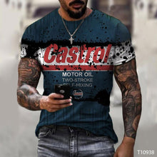 Load image into Gallery viewer, Men's 3D T-shirt Casual Round Neck Men's T-shirt Printing Slim Fit Short Sleeve Pullover Top T-shirt
