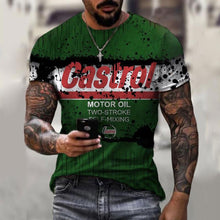 Load image into Gallery viewer, Men's 3D T-shirt Casual Round Neck Men's T-shirt Printing Slim Fit Short Sleeve Pullover Top T-shirt