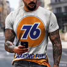 Load image into Gallery viewer, Men's 3D T-shirt Casual Round Neck Men's T-shirt Printing Slim Fit Short Sleeve Pullover Top T-shirt