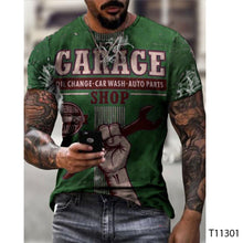 Load image into Gallery viewer, Men's 3D T-shirt Casual Round Neck Men's T-shirt Printing Slim Fit Short Sleeve Pullover Top T-shirt