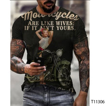 Load image into Gallery viewer, Men's 3D T-shirt Casual Round Neck Men's T-shirt Printing Slim Fit Short Sleeve Pullover Top T-shirt