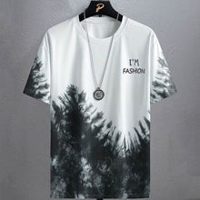 Load image into Gallery viewer, Men's Short Sleeve T-shirt Fashion Ice Silk Summer Gradient Sports Breathable T-shirt Casual Men's Top