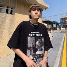 Load image into Gallery viewer, Loose Casual T-shirt Men's Summer Top Short Sleeved T-shirt Fashion Men's T-shirt