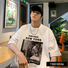 Load image into Gallery viewer, Loose Casual T-shirt Men's Summer Top Short Sleeved T-shirt Fashion Men's T-shirt