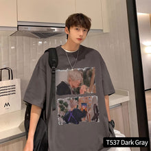 Load image into Gallery viewer, Loose Casual T-shirt Men's Summer Top Short Sleeved T-shirt Fashion Men's T-shirt