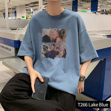 Load image into Gallery viewer, Loose Casual T-shirt Men's Summer Top Short Sleeved T-shirt Fashion Men's T-shirt