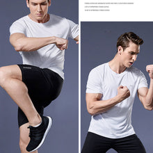 Load image into Gallery viewer, Men's Summer Sports T-shirt Ice Silk Loose Quick Drying Fitness Half Sleeve Large Top Casual Cool Breathable Short Sleeve