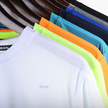 Load image into Gallery viewer, Men's Summer Sports T-shirt Ice Silk Loose Quick Drying Fitness Half Sleeve Large Top Casual Cool Breathable Short Sleeve